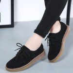 Korean style lace-up casual leather shoes - Image 7
