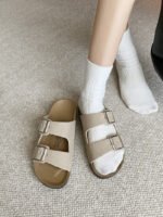 New French Retro Thick-Soled Double Buckle French Style Exquisite Sandals - Image 11