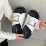 Women's solid color thickened slippers - Image 4