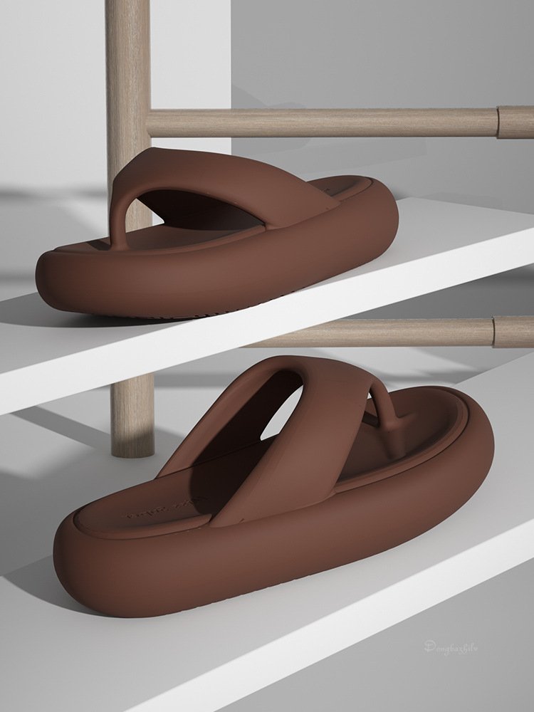 O1CN01bU5puR1m4FlbyjaTu_!!2216483254900-0-cib Summer new style outdoor thick-soled flip-flops for women - Image 1