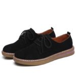 Korean style lace-up casual leather shoes - Image 2