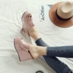 Foreign trade European and American summer new wedge thick bottom pink patent leather waterproof platform high heel - Image 2
