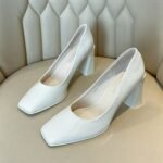 Square-toe women's Korean style patent leather high heels - Image 3