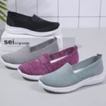 Cross-border knitted women's shoes