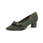 Women's Chunky Heel Girlish Bow Single Shoes Stylish to Match Skirts - Image 10