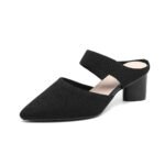 Women's Pointed Toe Low Mouth High Heels - Image 4