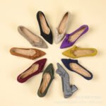 Women's Chunky Heel Girlish Bow Single Shoes Stylish to Match Skirts