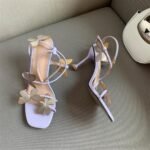 New Cross Strap Butterfly High Heel 11cm Wedding Fairy Square Toe Open Toe Women's Sandals - Image 7