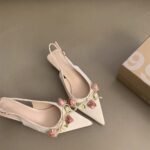 French-style closed-toe high-heeled sandals, fairy-style women's shoes - Image 8