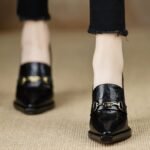 Women's high heels, chunky heel, waterproof platform - Image 5