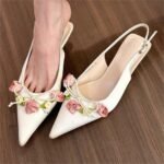 French-style closed-toe high-heeled sandals, fairy-style women's shoes - Image 3