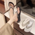 , Korean Style, Rhinestone Wedge Heel, Heel-Increasing, Suitable for Outdoor Use, Commuter Use, Comfortable and Durable - Image 5