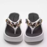 Women's super high-heeled rhinestone flip-flops - Image 6