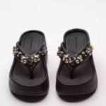 Women's super high-heeled rhinestone flip-flops - Image 5
