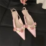 French-style closed-toe high-heeled sandals, fairy-style women's shoes - Image 2