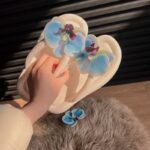 Butterfly Orchid Flip-Flops for Women - Image 6