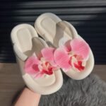 Butterfly Orchid Flip-Flops for Women - Image 5