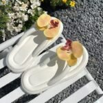 Butterfly Orchid Flip-Flops for Women - Image 3