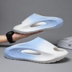 European and American One-Line High-Heeled Slippers - Image 2