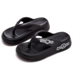 European and American One-Line High-Heeled Slippers - Image 4