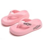European and American One-Line High-Heeled Slippers - Image 2