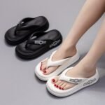 European and American One-Line High-Heeled Slippers - Image 6