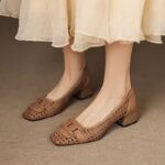 Square-toe Korean style platform flip-flops for women - Image 3