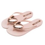 new style heart-shaped flip-flops for women, fashionable, non-slip, versatile, casual, beach sandals - Image 7