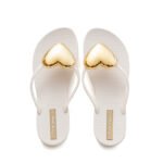 new style heart-shaped flip-flops for women, fashionable, non-slip, versatile, casual, beach sandals - Image 5