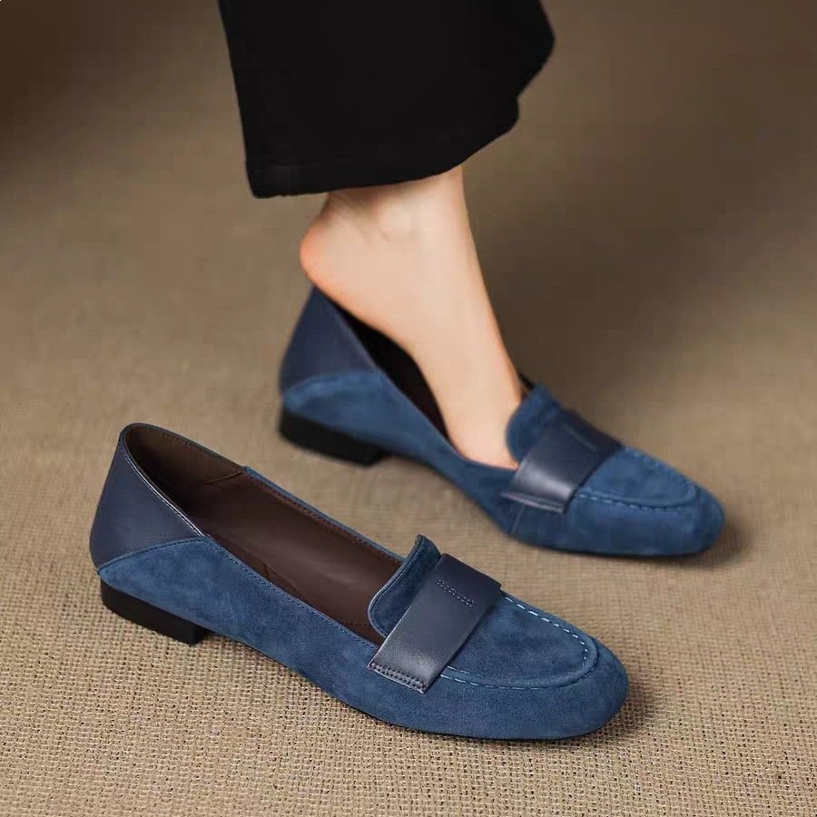 O1CN01JXtpfn1JoOtkE96pn_!!2217545641075-0-cib Soft Leather Suede Loafers, Comfortable And Versatile, Perfect For Spring - Image 1