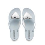 new style heart-shaped flip-flops for women, fashionable, non-slip, versatile, casual, beach sandals - Image 4