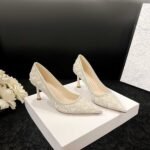 New Style Rhinestone Pearl Xiuhe High-Heeled Wedding Shoes