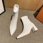 New Style Slim Leather Boots women's - Image 2