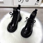 New Style Fleece-Lined Martin Boots, Versatile Round Toe, Cotton-Lined, Warm, Soft Sole, Non-Slip, Street Style Non-Slip Boots for Women - Image 4