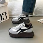 Korean Style New Thick-Soled Striped Shoes Women's - Image 3