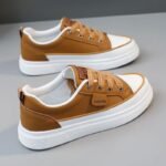 New casual women's white sneakers