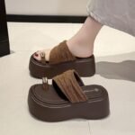 Women's European and American style leopard print high-heeled sandals, suitable for outdoor wear - Image 3