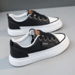 New casual women's white sneakers - Image 2
