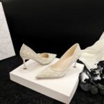 New Style Rhinestone Pearl Xiuhe High-Heeled Wedding Shoes - Image 2