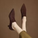 Women's black bow high heels - Image 4