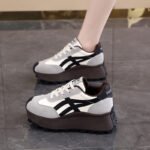 Korean Style New Thick-Soled Striped Shoes Women's - Image 4