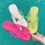 Women's summer vacation style coconut flip-flops, trendy, versatile, casual, soft-soled, non-slip, beach sandals