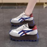Korean Style New Thick-Soled Striped Shoes Women's