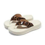 EVA Leopard Print Flip-Flops Women's Platform Sandals - Image 5