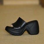 Summer petite women's 10cm wedge heel sandals, thick-soled, strappy, genuine leather, waterproof platform, high-heeled sandals. - Image 3
