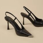 New Pointed Toe Color Block Stiletto Heel Open Back Versatile Elegant Fairy Style Artistic Gentle High Heeled Shoes for Women - Image 3