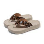 EVA Leopard Print Flip-Flops Women's Platform Sandals - Image 4