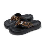 EVA Leopard Print Flip-Flops Women's Platform Sandals - Image 3