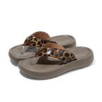 EVA Leopard Print Flip-Flops Women's Platform Sandals - Image 2